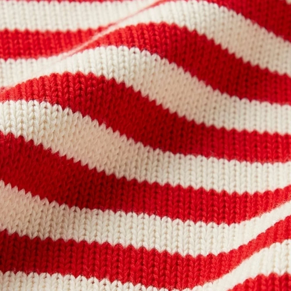 Gucci NWTs Stripped Cotton & Wool Sweater